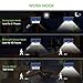 LITOM Original Solar Lights Outdoor, 3 Optional Modes Wireless Motion Sensor Light with 270° Wide Angle, IP65 Waterproof, Easy-to-Install Security Lights for Front Door, Yard, Garage, Deck-6 Pack