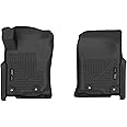 Husky Liners X-act Contour Floor Mats | Fits 2013-2024 Toyota 4Runner; 2014-2024 Lexus GX460 | Front Row, 2-pc Black - 53761