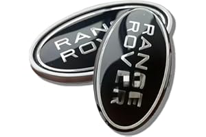 QOMAGO 2Pcs Front Grille and Tailgate Emblem Badge Decals Compatible with Range Rover car Replacement Accessories