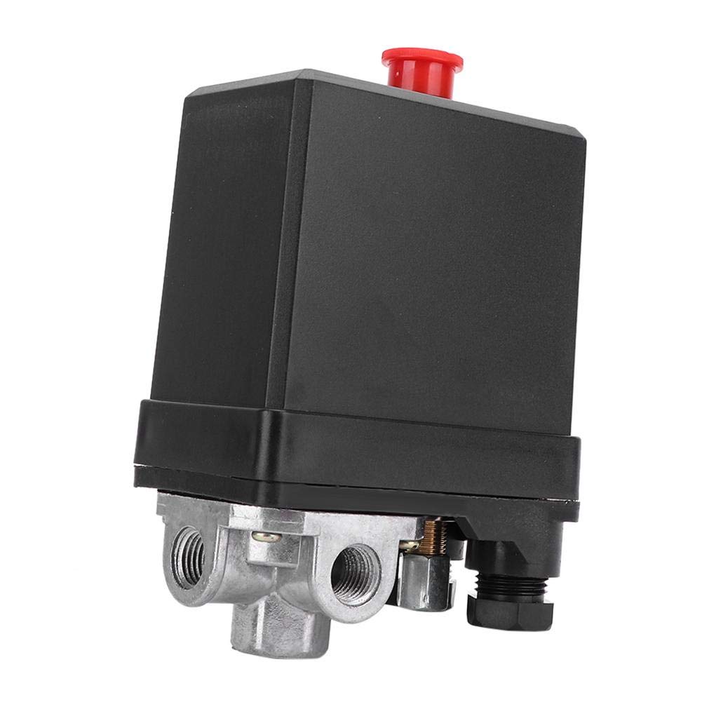 G1/4" Pressure Switch, 380V 3 Phase 4 Hole Vertical Type Pressure Switch Control Valve for Air Compressor