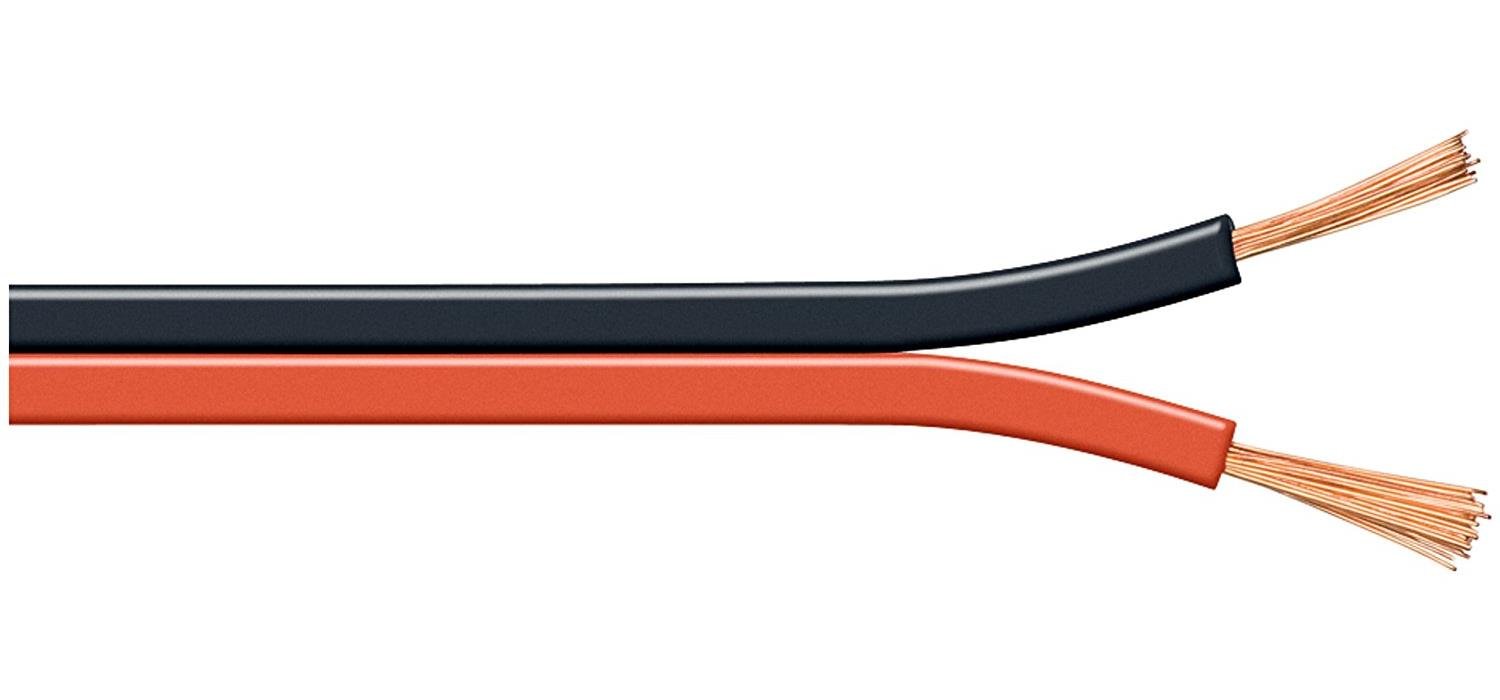 Goobay 15024 Speaker Cable, Red/Black, CCA, 100 m Cable Length — image 1