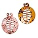 Fenteer 2pcs Chic Women's Banana Fish Hair Clips Comb Grip Clasp Plastic Ponytail Holder Red Brown