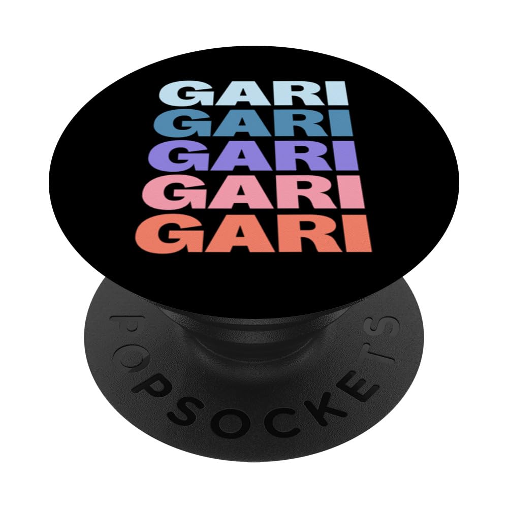 Funny Modern Repeated Text Design Gari PopSockets Adhesive PopGrip