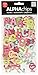 me & my BIG ideas Alpha Chips Designer Chipboard Letter Stickers, Cheri Alphabet, Multi-Color Glitter
