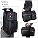 DTBG Nylon Versatile Convertible Spacious Business Casual Travel Laptop Menssenger Briefcase Computer Shoulder Hiking Bag Backpack Daypack For 15.6 - 17.3 Inch Laptop / Notebook/MacBook/Tablet,Black