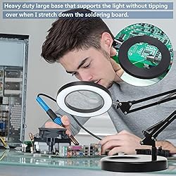 5X & 10X Magnifying Glass with Light and