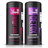 Skinny Bunny Tea Weight Loss & Detox Bundle: Manage Weight, Support Immune System, Healthy Cleanse & Promote Health with Antioxidants (Chocolate Tea AM + Tropical Chamomile Tea PM - 14 Day Supply)
