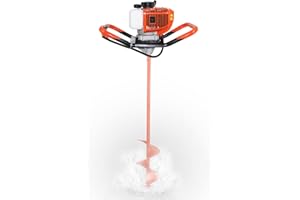 OKSTENCK 52cc 2.3hp 2-Stroke Air-Cooled Gas-Powered Engine Post Hole Digger Earth Auger Without Auger
