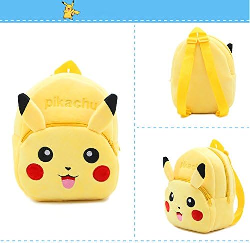 DK Reserve Toys Plush Pikachu Backpack - Pokemon Pikachu & Pokemon Go School Bags for Children Who Love Pokemon