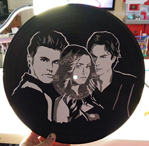 Hand painted The vampire diaries vinyl record wall art