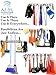 Mop and Broom Holder Wall Mount with 2 Aluminum Racks + 4 Grippers + 12 Utility Hooks for Laundry Room, Kitchen & Storage Organizer. Tools Hanger, Cleaning Gears Hook Rack & Garden Tool Organization.