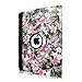Cellularvilla 360 Degree Rotating Black Pink Flower Pu Leather Flip Folio Stand Case Cover for iPad with Retina Display (iPad 4th Generation), the new iPad 3 / iPad 2 (Automatic Wake/Sleep Feature)