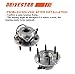 (Pair) DRIVESTAR 4WD Only 515036 Front Wheel Hubs & Bearing Assembly 6 Lugs 4x4 AWD for 2002 03 04 05 06 Chevrolet Silverado/Suburban/Avalanche 1500 Tahoe GMC Sierra Savana Cadillac Escalade w/ABS