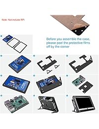 Kuman - Pantalla táctil de 5 pulgadas con funda protectora (800 x 480, HDMI, TFT, LCD, módulo para Raspberry Pi 3B+ 3B 2 Modelo B RPi 1 B B+ A A+ SC5AC)
