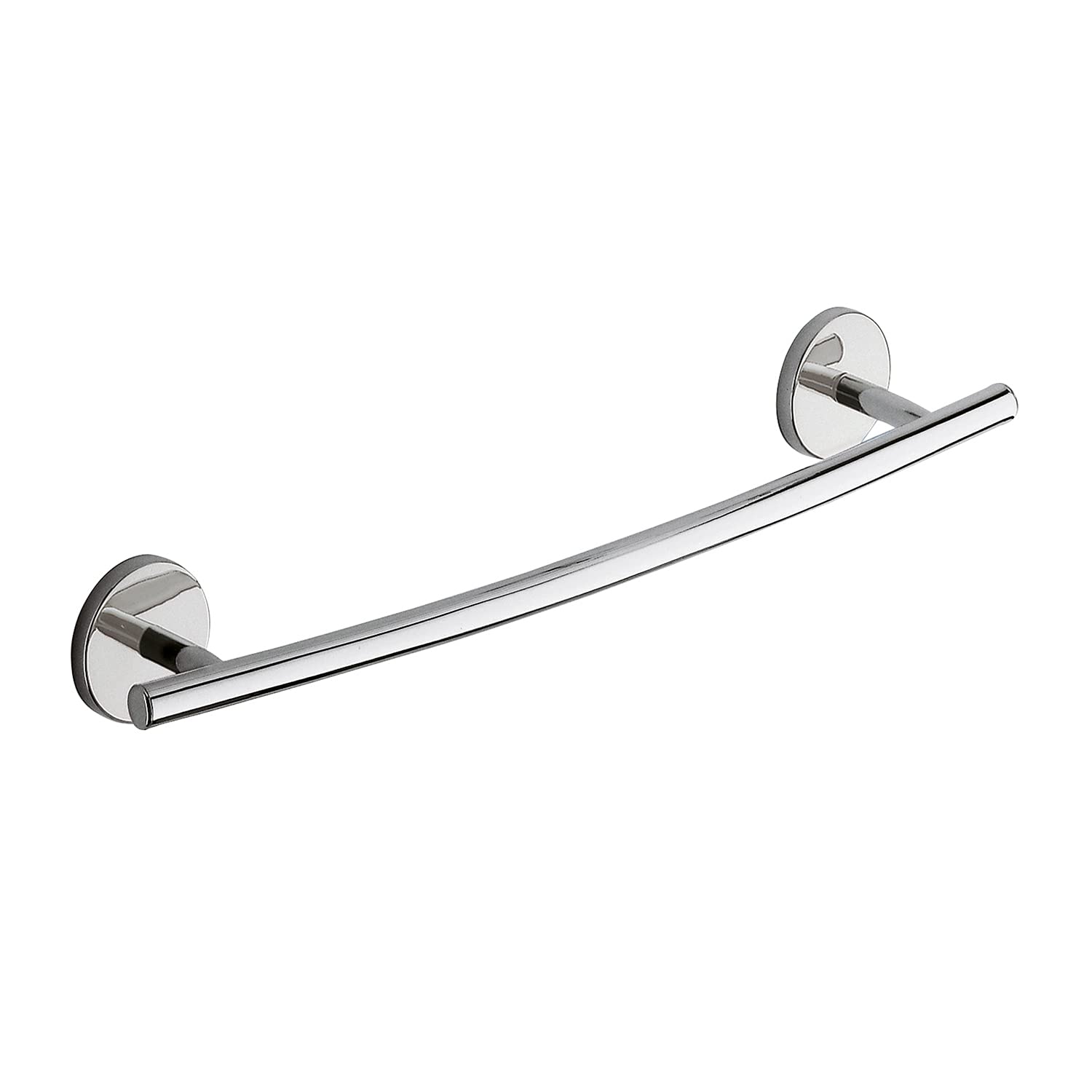 Gedy Cebu Chrome Bathroom Towels 45 cm, Measures 6 x 45.5 x 8 cm and Weight 0.3 kg, Towel Holder in Stainless Steel and Cromall, 10 Years Warranty, Design: R&D