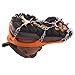 BINGUO 12 Teeth Anti-Slip Traction Cleats Grips Crampon for Snow and Ice Safe Protect Shoes Boots