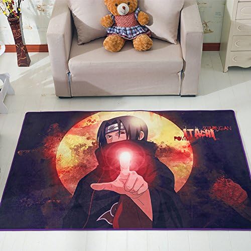 Cartoon Anime Naruto Rug Soft and Absorbent Bath Carpet Welcome Entrance Door Mats For Living Room Bedroom Kitchen (6090cm/23.6"35.4", B)