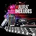 OPT7 Aura Motorcycle LED Accent Lighting Kit, RGB Multi-Color Lights Kit with Remote, Motorcycle Lights Underglow Strips Accessories with Switch for Cruisers, 10pc Single Row
