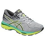 ASICS Women's Gel-Cumulus 19 Running Shoe, Mid Grey/Carbon/Safety Yellow, 8.5 Medium US