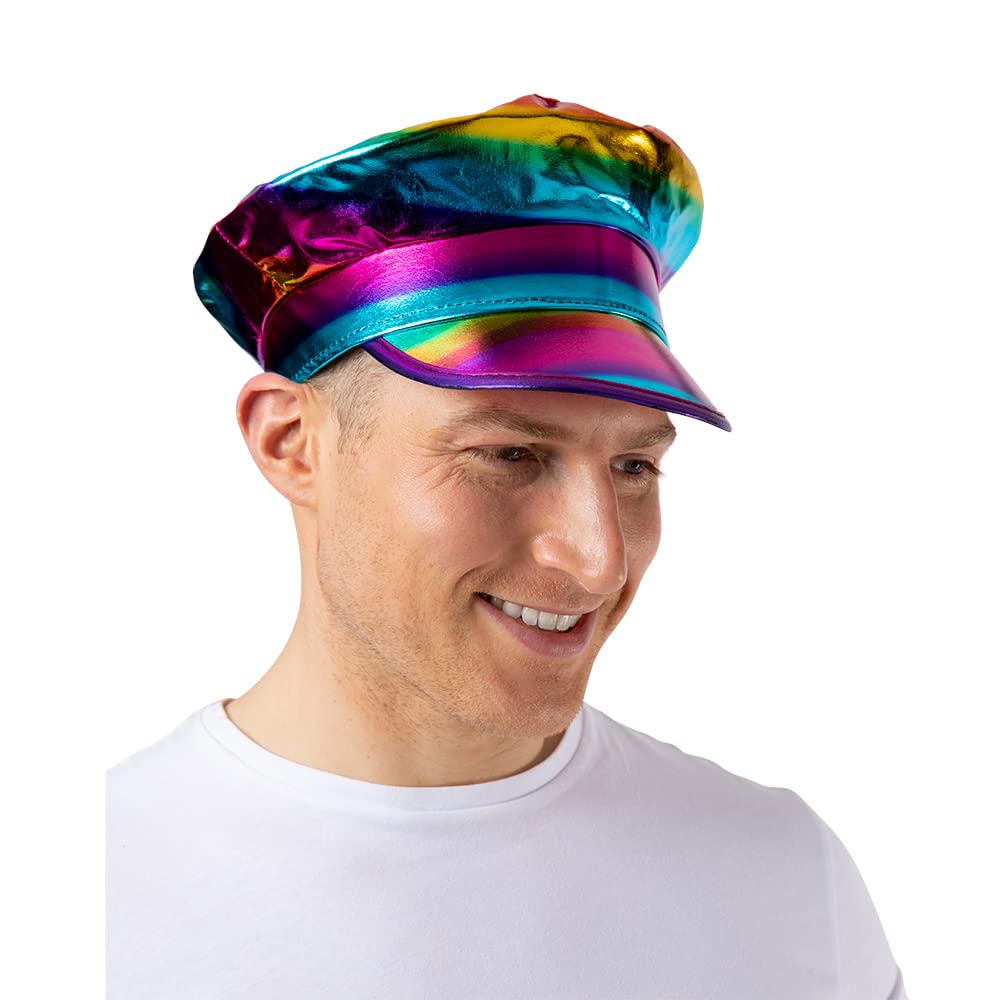 Wicked Costumes Adult Pride Rainbow Captain Hat Party Accessory