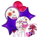 BirthdayExpress Owl Blossom Party Supplies - Balloon Bouquet