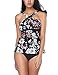 JOYMODE Women's Two Pieces Swimsuits Criss Cross Front Padded Tankini Set