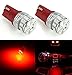 JDM ASTAR Extremely Bright 3014 Chipsets 194 168 2825 W5W T10 New Style LED Bulbs,Brilliant Red