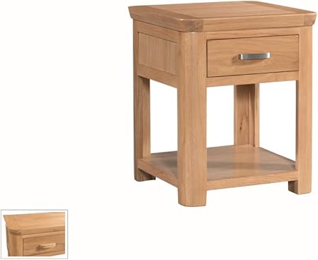 solid oak lamp table