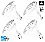 Hyperikon PAR38 Dimmable LED Bulb, 14W (100W equivalent), 1260lm, 5000K (Crystal White White), CRI 90+, Flood Light, Medium Base (E26), Energy Star, Pack of 4