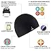 French Fitness Revolution - Skull Cap Helmet Liner Running Beanie - Ultimate Thermal Retention and Performance Moisture Wicking. Fits Under Helmets 2pack - Black & Gray