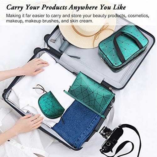 Makeup Bag, Jornarshar 3 Pcs Portable Travel Makeup Bag Waterproof Cosmetic Organizer Toiletry Carry Pouch Portable Makeup Bag Set for Travel, Bathroom and Organizing 5 Makeup Bag, Jornarshar 3 Pcs Portable Travel Makeup Bag Waterproof Cosmetic Organizer Toiletry Carry Pouch Portable Makeup Bag Set for Travel, Bathroom and Organizing