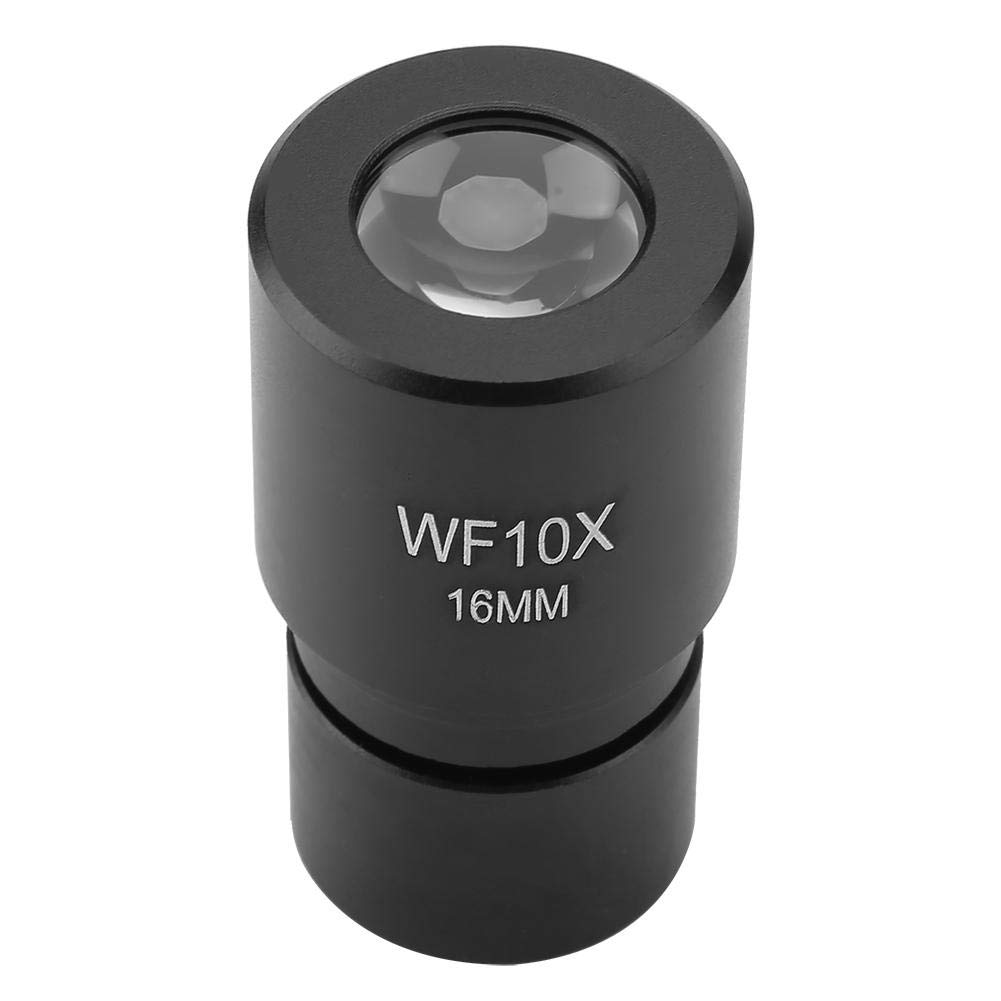 Wide-Angle Microscope Eyepiece 16mm for Biological Microscope with Ocular Mounting 23.2mm and Scale 0.1mm, 50% Larger View Field DM-R001 WF10X