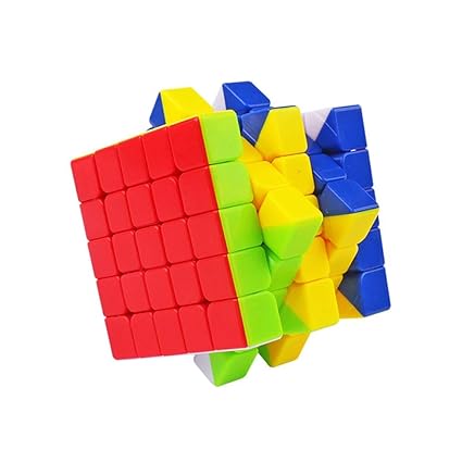 Alician 6.3CM 5x5 Wear Resistant Magic Cube Toy for Kids Six Colors