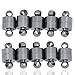 Linsoir Beads 10 Sets Small Strong Magnetic Barrel Clasps Magnetic Fasteners Perfect for Arthritis Person 6mmX11mm Gun Black Finish