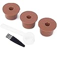 Leftwei Refillable Coffee Capsules , Reusable Coffee Pods 35G / 1.2Oz Coffee Capsul Durable Coffee Machine Supplies,Coffee Capsules Cup Filter For Home Office,Caffitaly
