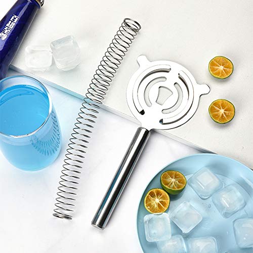 Markcur Multifunktions Eisfilter Barsieb aus Edelstahl für Barkeeper Bar KTV Weinglas Cocktailshaker Strainer – Bild 4