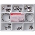 Dental 50μm Sectional Contoured Metal Matrices Matrix Kit (100pcs with 2 rings)