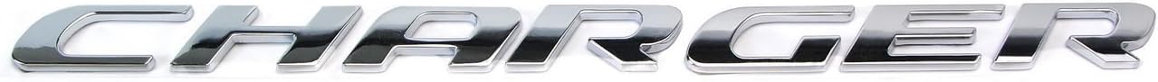 Lanyun charger letter 3D Alloy Metal 7 Letters for Dodge Charger Rear Trunk (silver)