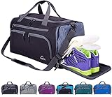 Venture Pal Packable Sports Gym Bag Wet Pocket & Shoes Compartment Travel Duffel Bag Men Women