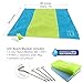 GO! Waterproof Beach/Picnic Blanket Outdoor Mat - 7x7 - Lightweight Compact & Sand Free. Perfect Size for Couples & Families - Made of Ripstop Fabric with Sand Pockets and Corner Loops