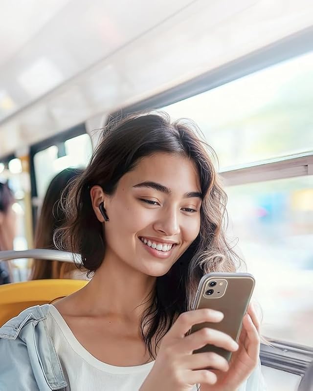 K20i di Anker, auricolari wireless semi-in-ear, Bluetooth 5.3, 36 ore di riproduzione, ricarica rapida, suono nitido e chiamate con 2 microfoni ENC, EQ personalizzata, IPX5, controllo app