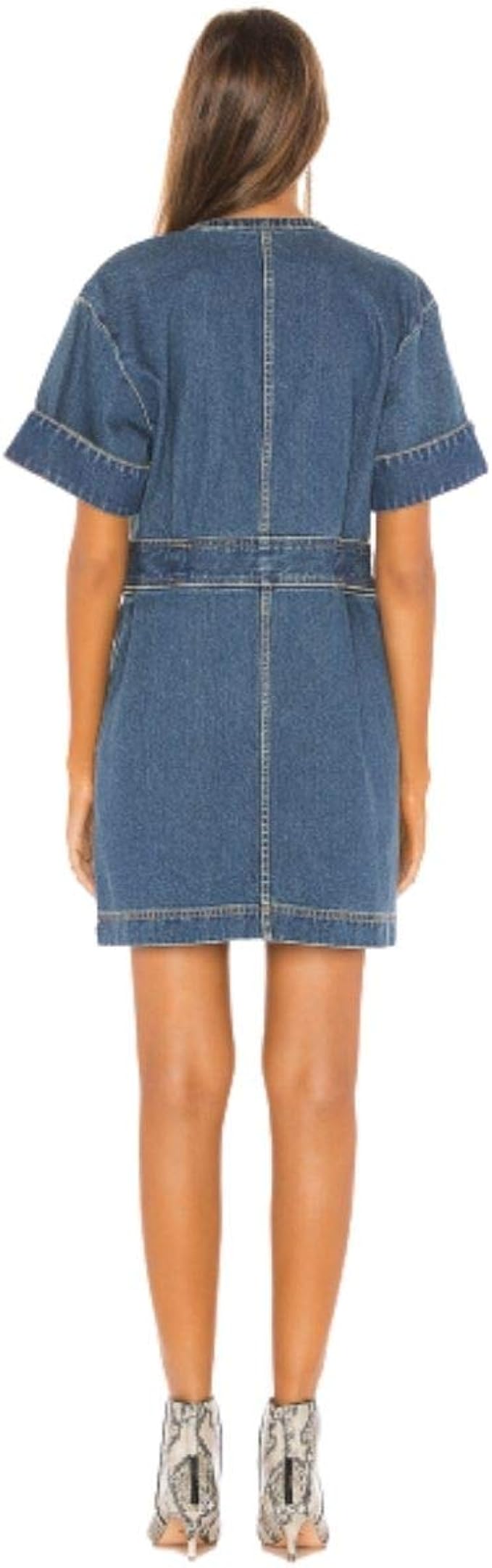 free people dream on denim mini dress