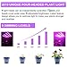 Upgraded Grow Light, 4 Heads 72pcs LEDs Plant Light for Indoor Plants, Auto ON/Off Full Spectrum Plant Grow Light, 4/8/12H Timer 5 Dimmable Levels Growing Lamp for Garden Seedling Herbs Succulents