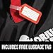 Gorilla Grip Car Seat Bag with Pouch, Bonus Luggage Tag, Adjustable Padded Straps for Backpack, Gate Check, Universal Size Travel Bags Fit Most Carseats, Airport Flying with Baby, Airplane Easy Carry
