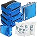 Travel Organizer Full Pack Set - Packing Cubes, Toiletry Bag, Shoes Bag, ZipBags