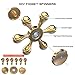 InfiSpin Pulsar Fidget Spinner, Brass Metal DIY Hand Spinner w/ Detachable Arms | Prime Focus + Stress Relief Toy|High Speed Bearings for up to 6 Minutes of Spinning | Smooth, Quiet & Fast [Gold]