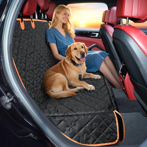 KYG Dog Car Seat Cover | Premium Waterproof & Non-slip Backseat Protector for Pets & Kids | Universal Size 132x58x46cm/52x23x18 inches