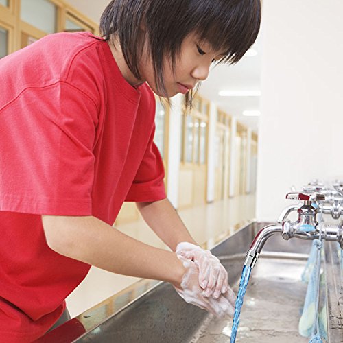 2 pack Colorful LED Water Faucet,DLAND RC-F03 Water Stream Faucet Tap,3 Changes Color Depending on the Water's Temperature for Kitchen and Bathroms.