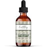 Earthley Wellness Infant Tummy Relief, Natural Herbal Tincture for Gas, Bloating, and Hiccups in Babies & Kids, Gentle Stomac