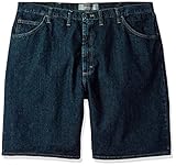 Wrangler Men's Big and Tall Authentics Classic 5 Pocket Denim Short, Black Quartz, 48